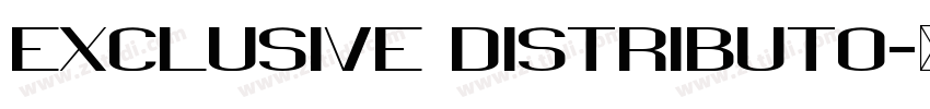 Exclusive distributo字体转换